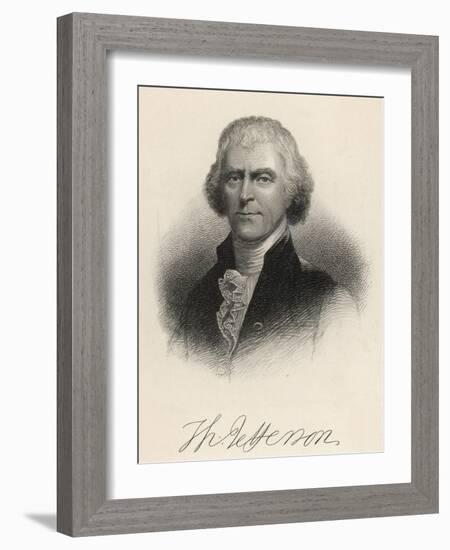 Thomas Jefferson Third President of the United States-null-Framed Photographic Print