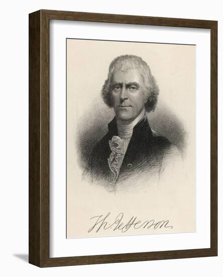 Thomas Jefferson Third President of the United States-null-Framed Photographic Print