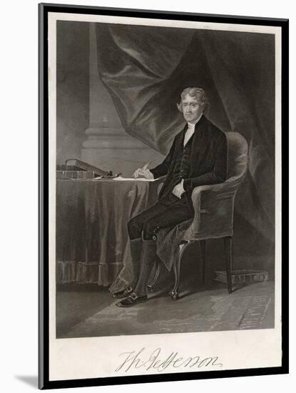 Thomas Jefferson Third President of the United States-Chappel-Mounted Art Print