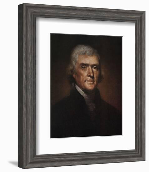 Thomas Jefferson-Rembrandt Peale-Framed Art Print