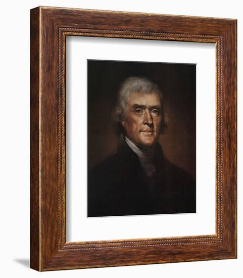 Thomas Jefferson-Rembrandt Peale-Framed Art Print