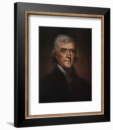 Thomas Jefferson-Rembrandt Peale-Framed Art Print