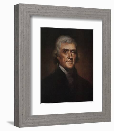 Thomas Jefferson-Rembrandt Peale-Framed Art Print