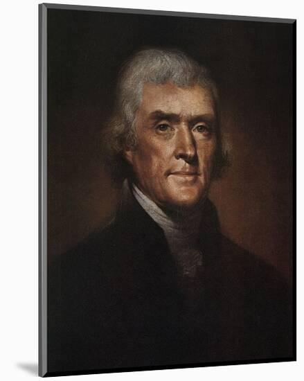 Thomas Jefferson-Rembrandt Peale-Mounted Art Print