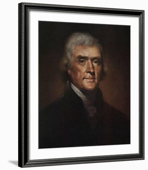 Thomas Jefferson-Rembrandt Peale-Framed Art Print