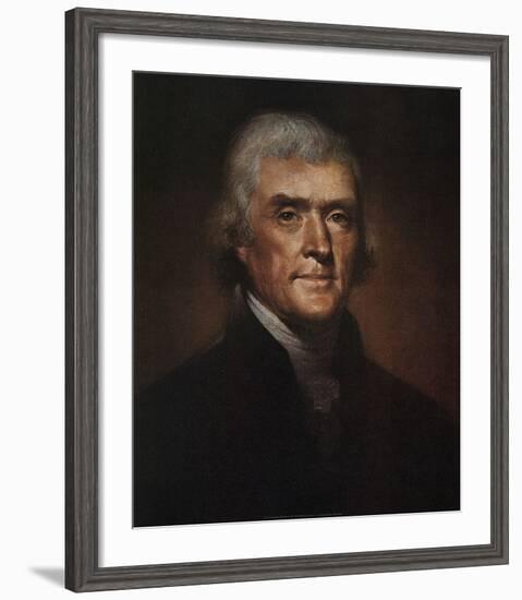 Thomas Jefferson-Rembrandt Peale-Framed Art Print