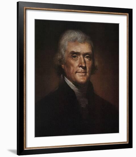 Thomas Jefferson-Rembrandt Peale-Framed Art Print