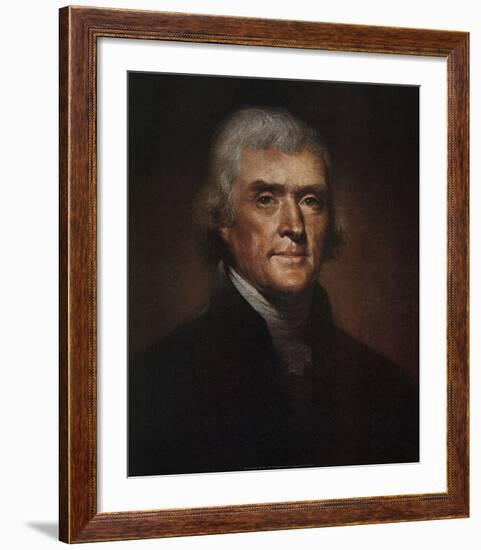 Thomas Jefferson-Rembrandt Peale-Framed Art Print