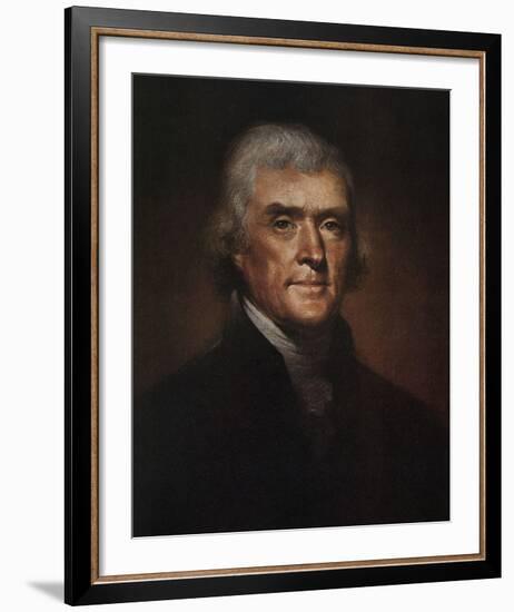 Thomas Jefferson-Rembrandt Peale-Framed Art Print