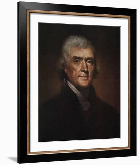 Thomas Jefferson-Rembrandt Peale-Framed Art Print