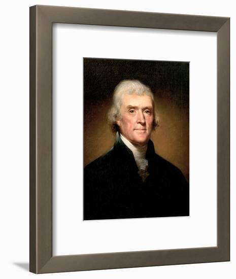 Thomas Jefferson-Rembrandt Peale-Framed Premium Giclee Print