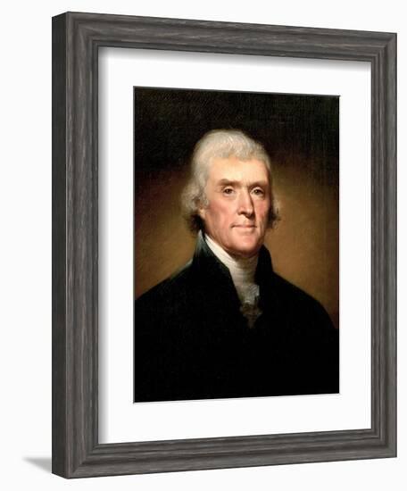 Thomas Jefferson-Rembrandt Peale-Framed Premium Giclee Print