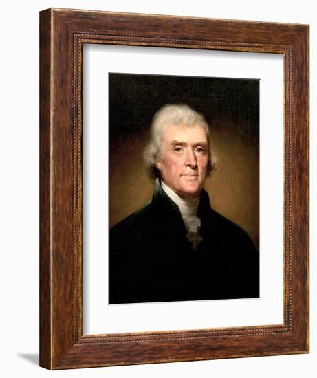 Thomas Jefferson-Rembrandt Peale-Framed Premium Giclee Print