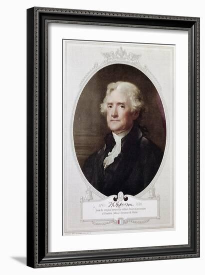 Thomas Jefferson-Gilbert Stuart-Framed Giclee Print