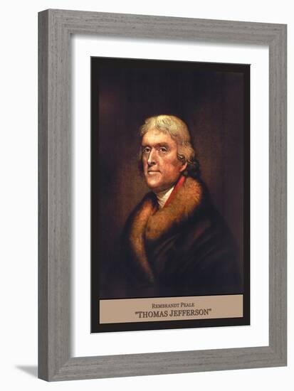 Thomas Jefferson-Rembrandt Peale-Framed Art Print