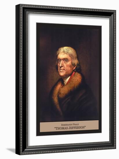 Thomas Jefferson-Rembrandt Peale-Framed Art Print