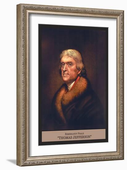 Thomas Jefferson-Rembrandt Peale-Framed Art Print