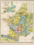Map of France Belgium and the Netherlands-Thomas Johnson-Mounted Photographic Print