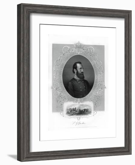 Thomas Jonathan Stonewall Jackson, Confederate General During the American Civil War, 1862-1867-Brady-Framed Giclee Print