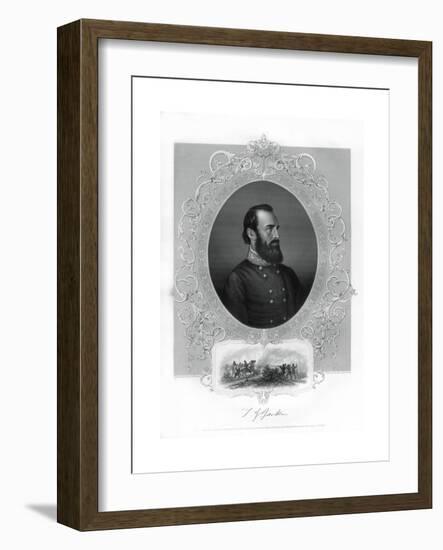 Thomas Jonathan Stonewall Jackson, Confederate General During the American Civil War, 1862-1867-Brady-Framed Giclee Print