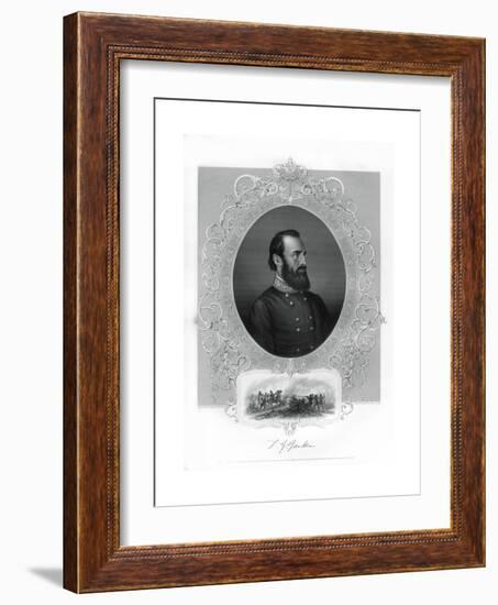 Thomas Jonathan Stonewall Jackson, Confederate General During the American Civil War, 1862-1867-Brady-Framed Giclee Print