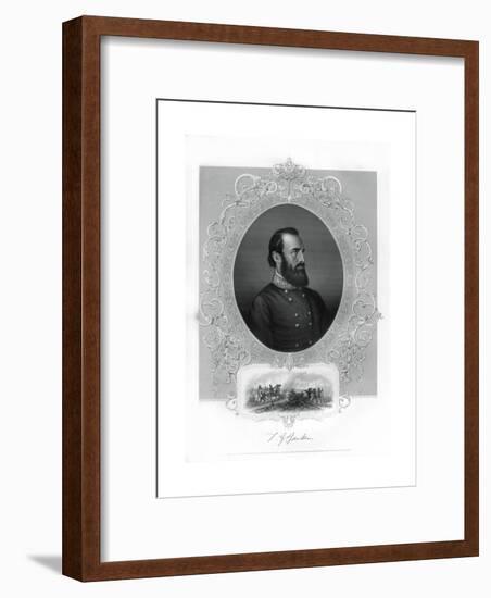 Thomas Jonathan Stonewall Jackson, Confederate General During the American Civil War, 1862-1867-Brady-Framed Giclee Print