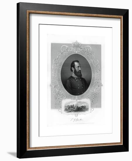 Thomas Jonathan Stonewall Jackson, Confederate General During the American Civil War, 1862-1867-Brady-Framed Giclee Print