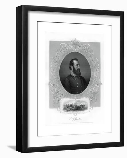 Thomas Jonathan Stonewall Jackson, Confederate General During the American Civil War, 1862-1867-Brady-Framed Giclee Print