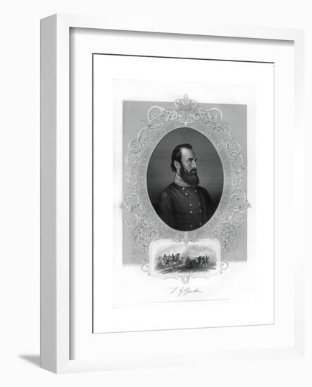 Thomas Jonathan Stonewall Jackson, Confederate General During the American Civil War, 1862-1867-Brady-Framed Giclee Print