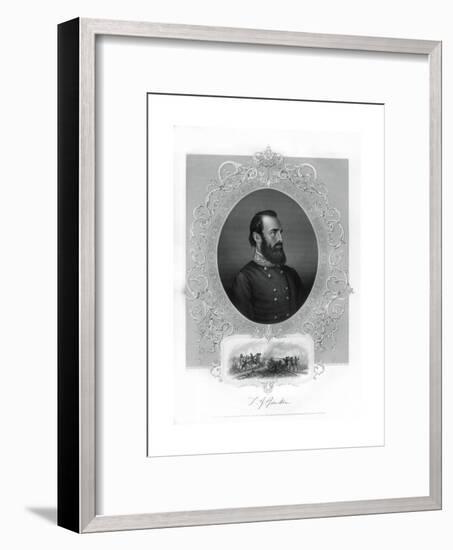 Thomas Jonathan Stonewall Jackson, Confederate General During the American Civil War, 1862-1867-Brady-Framed Giclee Print