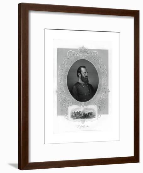 Thomas Jonathan Stonewall Jackson, Confederate General During the American Civil War, 1862-1867-Brady-Framed Giclee Print