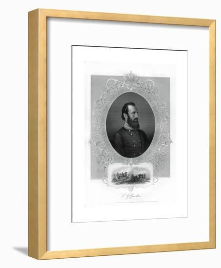 Thomas Jonathan Stonewall Jackson, Confederate General During the American Civil War, 1862-1867-Brady-Framed Giclee Print