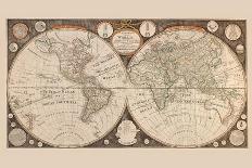 A New Map of the World : with All the New Discoveries by Capt. Cook and Other Navigators-Thomas Kitchin-Art Print