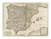 New Map of the Kingdom of France, c.1790-Thomas Kitchin-Art Print