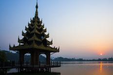 The Shwezigon Pagoda (Shwezigon Paya), a Buddhist Temple Located in Nyaung-U, a Town Near Bagan-Thomas L-Photographic Print
