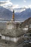 View of Kharsha Monastery from uphill walkway to Kachod Drub Ling Nunnery, Zanskar, Ladakh, India,-Thomas L. Kelly-Photographic Print