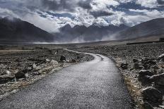 View of Kharsha Monastery from uphill walkway to Kachod Drub Ling Nunnery, Zanskar, Ladakh, India,-Thomas L. Kelly-Photographic Print