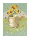Watering Can with Sunflowers-Thomas LaDuke-Framed Art Print