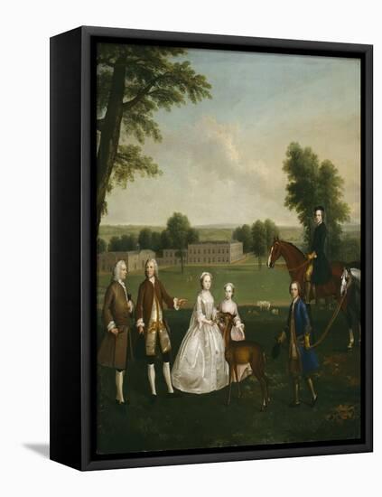 Thomas Lister and Family at Gisburne Park, 1740-41-Arthur Devis-Framed Premier Image Canvas