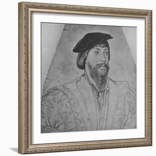 'Thomas, Lord Vaux', c1533 (1945)-Hans Holbein the Younger-Framed Giclee Print
