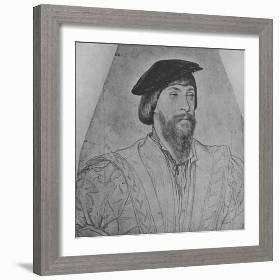 'Thomas, Lord Vaux', c1533 (1945)-Hans Holbein the Younger-Framed Giclee Print