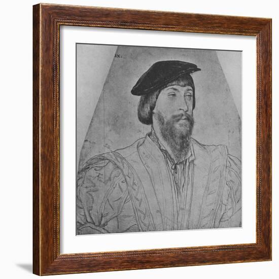 'Thomas, Lord Vaux', c1533 (1945)-Hans Holbein the Younger-Framed Giclee Print