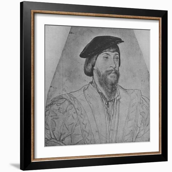 'Thomas, Lord Vaux', c1533 (1945)-Hans Holbein the Younger-Framed Giclee Print