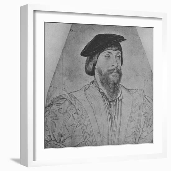 'Thomas, Lord Vaux', c1533 (1945)-Hans Holbein the Younger-Framed Giclee Print