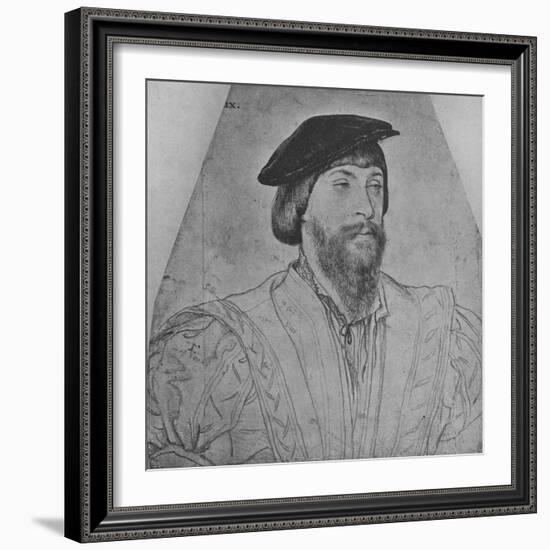 'Thomas, Lord Vaux', c1533 (1945)-Hans Holbein the Younger-Framed Giclee Print