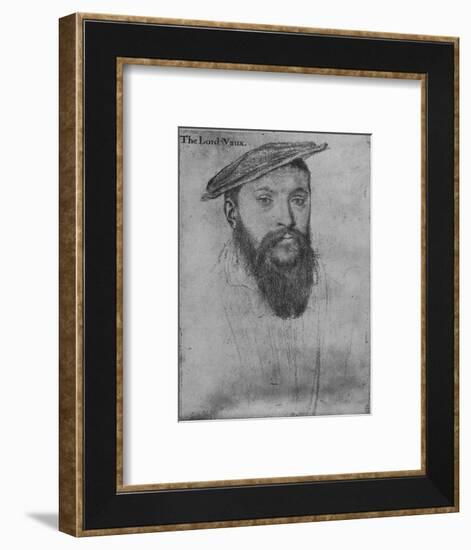 'Thomas, Lord Vaux', c1536 (1945)-Hans Holbein the Younger-Framed Giclee Print