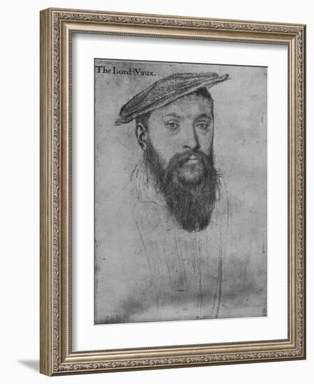 'Thomas, Lord Vaux', c1536 (1945)-Hans Holbein the Younger-Framed Giclee Print