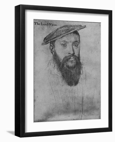 'Thomas, Lord Vaux', c1536 (1945)-Hans Holbein the Younger-Framed Giclee Print