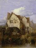 'A Marsh Mill', c1840-Thomas Lound-Framed Giclee Print