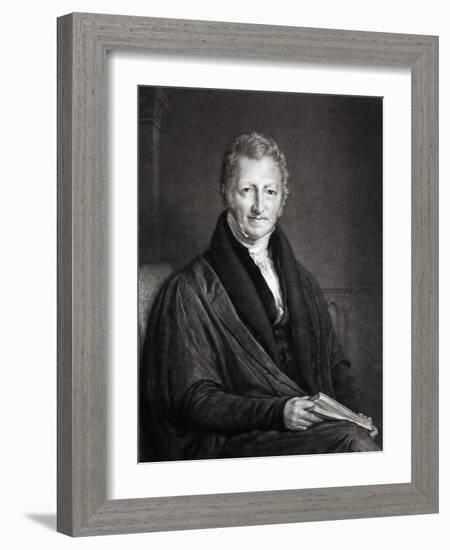 Thomas Malthus Portrait Population-Paul Stewart-Framed Photographic Print